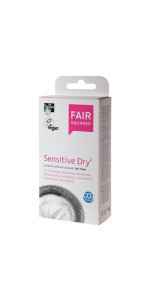 PRESERVATIVOS SENSITIVE LÁTEX NATURAL 10 UNIDADES - FAIR SQUARED - 4260365853161